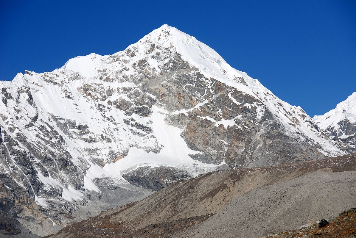 18 Pemthang Ri Close As Trek Nears Shishapangma Advanced Base Camp Pemthang Ri (6842m) close up as the trek nears Shishapangma Southwest Advanced Base Camp.